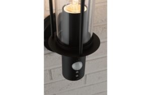 1422215_6 - Mediatech Paulmann Wandleuchte Classic Sensor IP44 E27 Metall/Glas Dark Grey