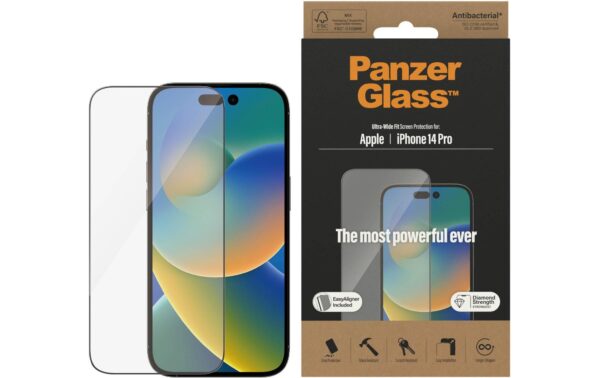 1428717_2 - Mediatech PanzerGlass Displayschutz, UWF iPhone 14 Pro mit Applicator