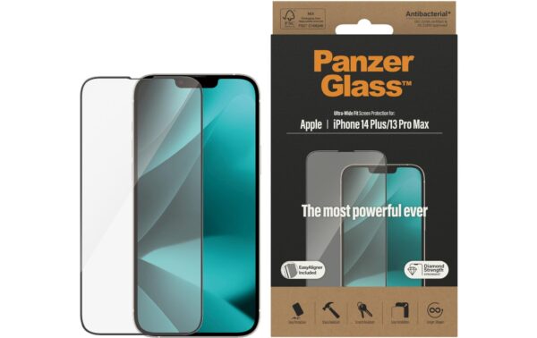 PanzerGlass Displayschutz, UWF iPhone 13 Pro M/14 Plus mit Applicator