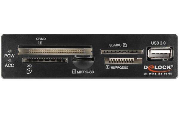 1432785_2 - Mediatech Delock 91708 USB 2.0 CardReader 3.5 5 Slot x 1x USB 2.0 Typ-A Buchse