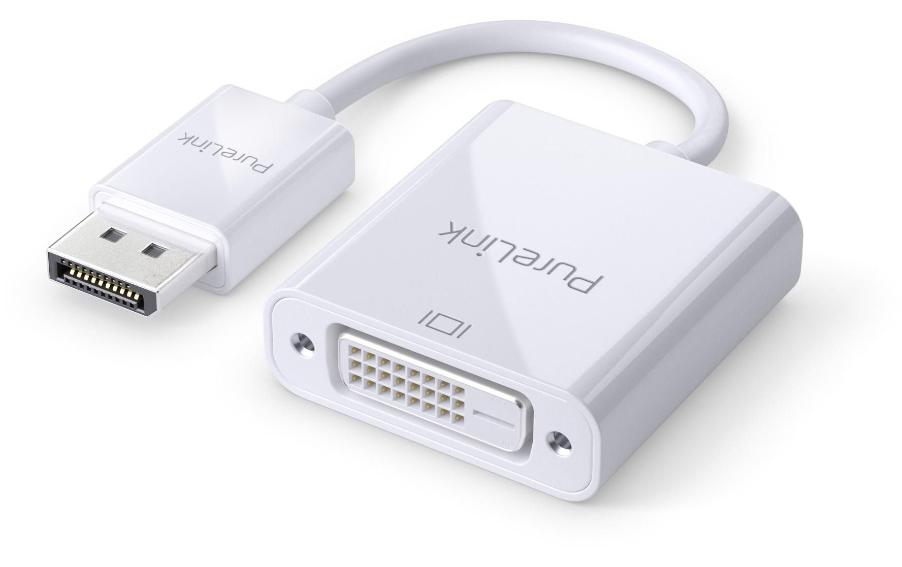 1433039 - Mediatech Purelink DisplayPort auf DVI Adapter, 10cm 1920x1200, iSerie, Farbe: weiss kaufen Schweiz | Mediatech.ch