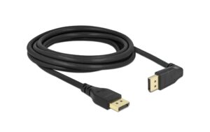 1434936_2 - Mediatech Delock DisplayPort-DisplayPort Kabel, 3m Stecker/Stecker, oben gewinkelt, 8K60Hz