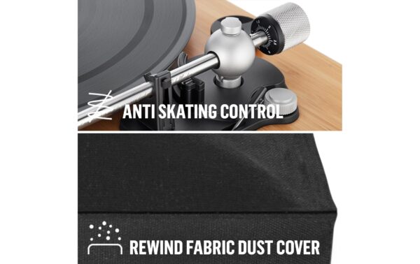 1435221_2 - Mediatech House Of Marley Stir It Up Wifi Turntable F:Schwarz-Braun