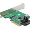 Delock PCI Express Karte 1x intern USB 3.2 Gen 2 Key B 20 Pin Buchse
