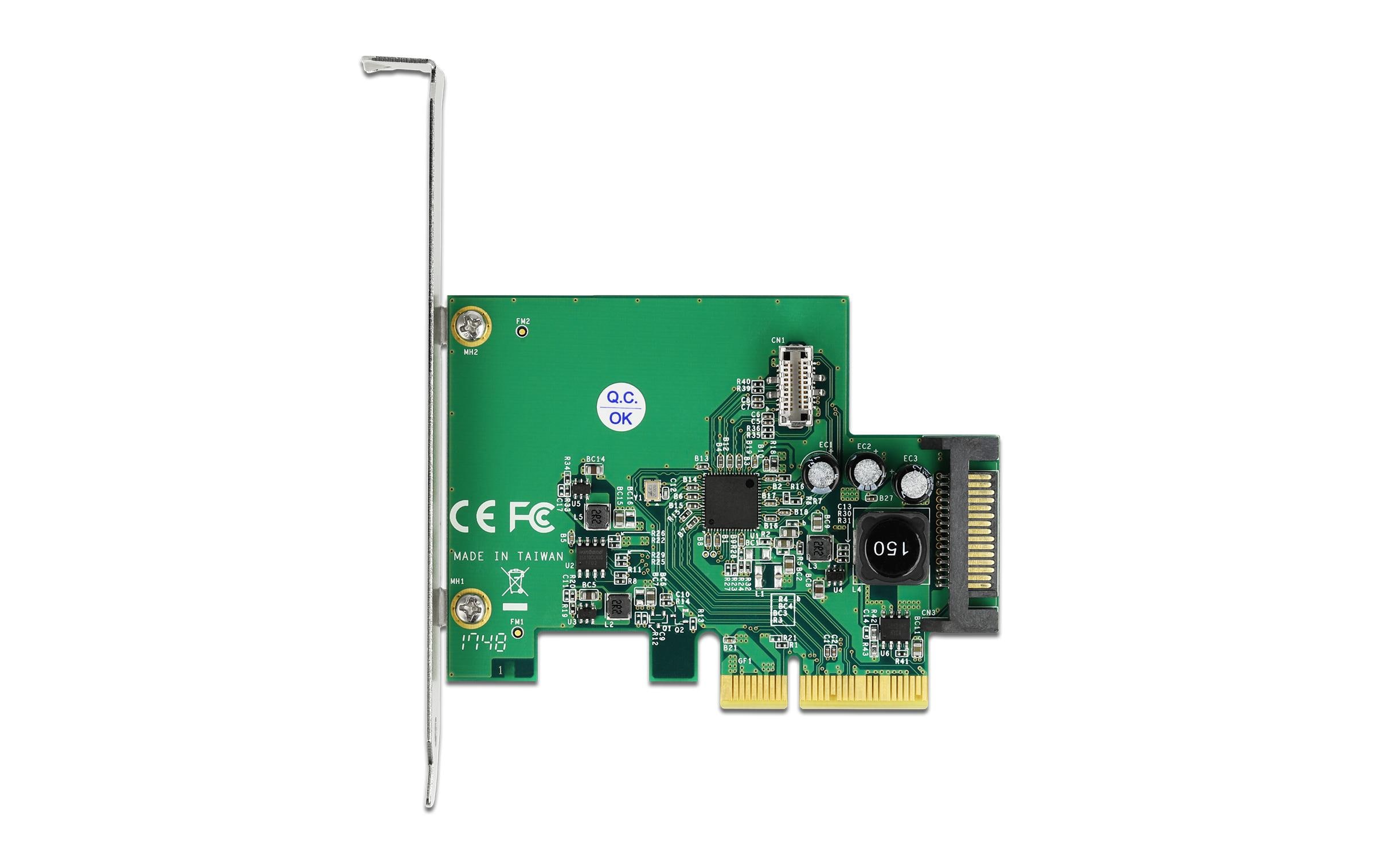 1438192_1 - Mediatech Delock PCI Express Karte 1x intern USB 3.2 Gen 2 Key B 20 Pin Buchse