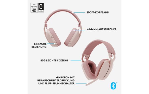 1442958_7 - Mediatech Logitech Headset Zone Vibe 100 rose