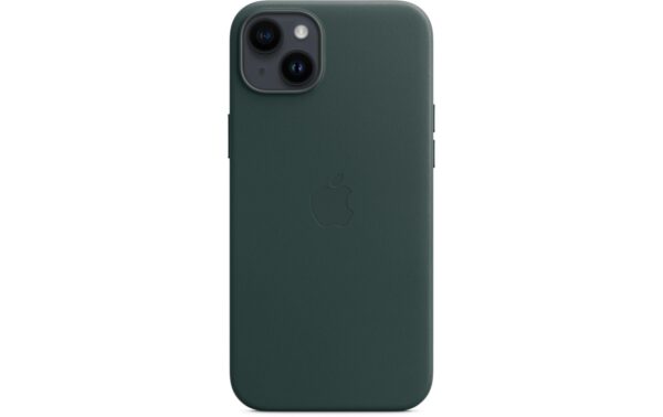 Apple iPhone 14+ Leather Case Green inkl. MagSafe, Forest Green