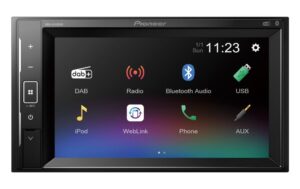 Pioneer Mediareceiver mit 6,2 -Touchscreen mit DAB+, BT, DAB+ Antenne inkl.