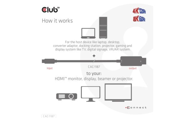 1448026_3 - Mediatech Club 3D, MiniDisplayPort auf HDMI Kabel, 1.8 Meter