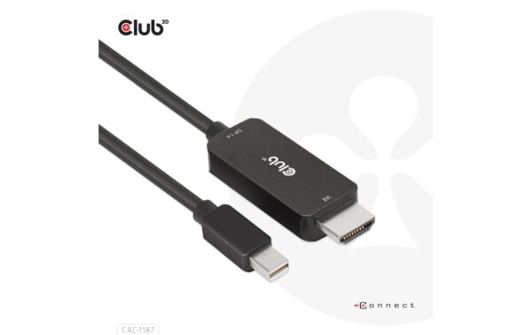 1448026_5 - Mediatech Club 3D, MiniDisplayPort auf HDMI Kabel, 1.8 Meter