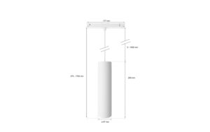 Philips Hue Perifo Pendel Erweiterung weiss, 1x Pendel, 1x Adapter