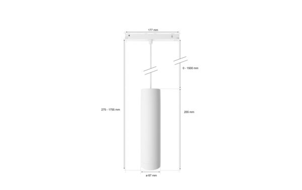 Philips Hue Perifo Pendel Erweiterung weiss, 1x Pendel, 1x Adapter