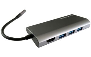 1453333 - Mediatech LC-Power LC Power LC-HUB-C-multi-5, USB3/HDMI/PD/SD silber, Type-C PD, je 1x USB3/HDMI/DP/SD kaufen | Mediatech.ch