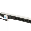 1454144 - Mediatech Bachmann PDU 19 5xT23, 1HE FI Schalter schwarz