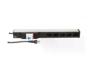 1454144_2 - Mediatech Bachmann PDU 19 5xT23, 1HE FI Schalter schwarz