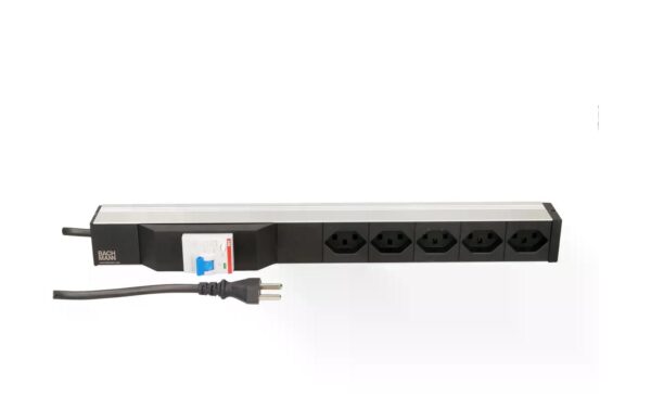 1454144_2 - Mediatech Bachmann PDU 19 5xT23, 1HE FI Schalter schwarz