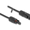 Delock DL4 Solarkabel Stecker zu Buchse, 10m, schwarz