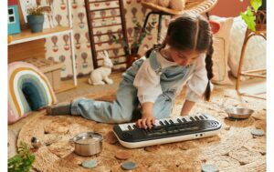 CASIO SA-51 Mini Keyboard, 32 Keys, schwarz / weiss