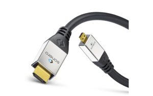 Sonero HDMI auf Microi HDMI Kabel 1.00m, High Speed, 4K UHD, HDR, 18Gbps