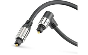 Sonero Optisches Toslink Audio Kabel 3.00m, Stecker <-> 90° Stecker, 6mm DM