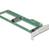Delock PCI-Express4.0 x8 Karte zu 2xIntern U.2 NVMe SFF-8639 - Bifurcation