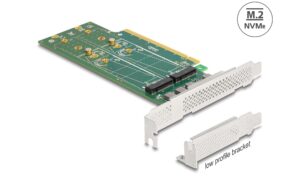 Delock PCI-Express4.0 x16 Karte zu 4xIntern U.2 NVMe M.2 KeyM 110mm SFF8639 Bifurcation