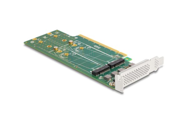 Delock PCI-Express4.0 x16 Karte zu 4xIntern U.2 NVMe M.2 KeyM 110mm SFF8639 Bifurcation