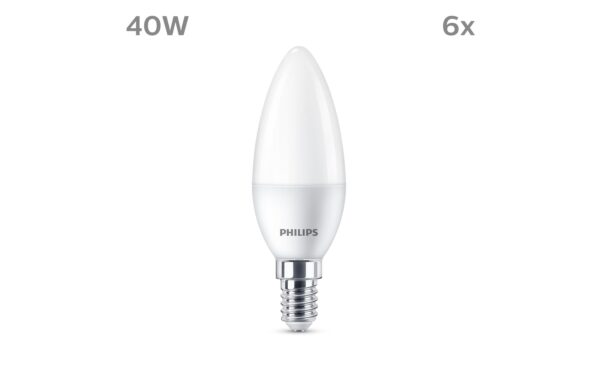 LED 40W B35 E14 WW FR ND 6CT/6 EC LED 40W B35 E14 WW FR ND 6CT/6 EC
