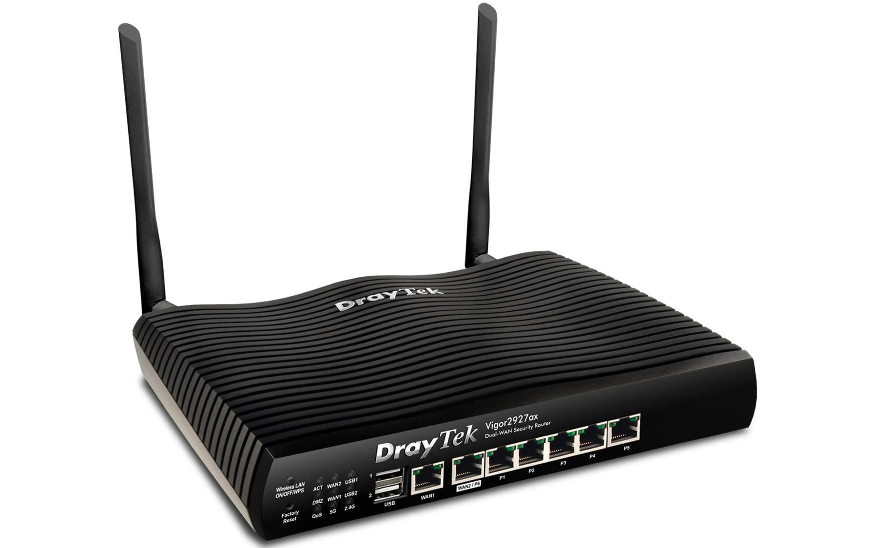 1467714 - Mediatech DrayTek Vigor2927AX VPN-WiFi-6 Router 2xWAN,5xGigaBit LAN,2xUSB,50xVPN,25xSSL