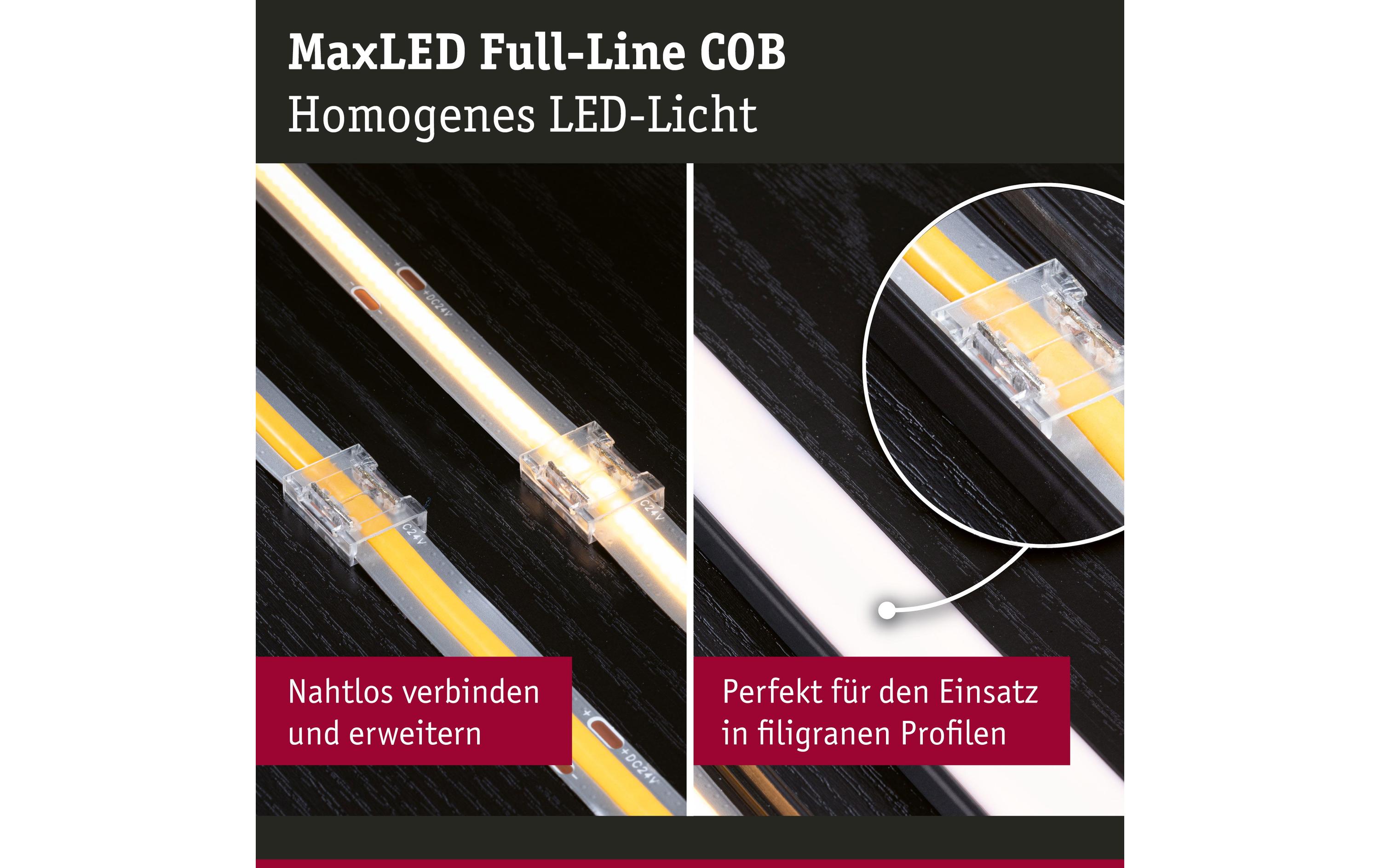 Paulmann MaxLED Full-Line COB Connector Set weiss, transparent