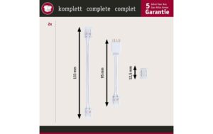 #image_title Paulmann MaxLED Full-Line COB Connector Set weiss, transparent