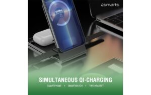 4smarts Charger UltiMag TrioFold 15W Schwarz, Lucid