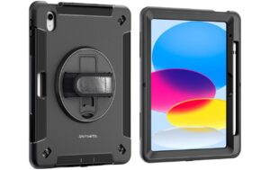 1482560_2 - Mediatech 4smarts Rugged Case Grip Black für iPad 10th Gen. 10.9