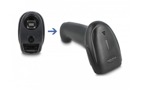 Delock 90564 Barcode Scanner 1D Laser, 2.4 GHz, Bluetooth oder USB