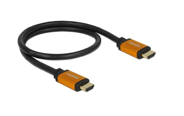 Delock High Speed HDMI Kabel 8K 60Hz 0.5m, gold