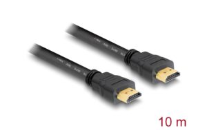 1486110_1 - Mediatech Delock HDMI-A zu HDMI-A Stecker/Stecker High Speed mit Ethernet, 4K, 10m, schwarz