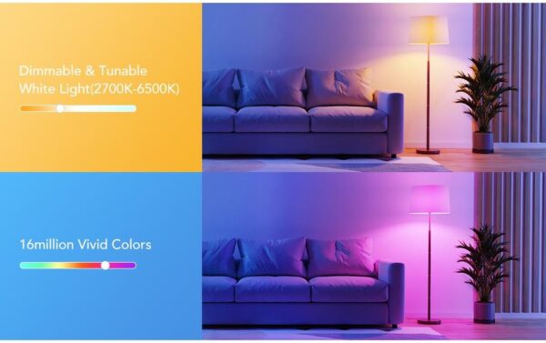 Govee Smart Light Bulb E27, RGBWW