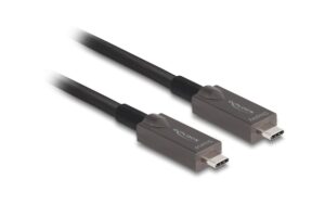 Delock, Optisches Kabel 4K 10Gbps USB Type- USB-C Video+Daten+PD, 3m, schwarz