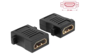 1488751_1 - Mediatech Delock Adapter HDMI-A zu HDMI-A Buchse/Buchse, mit Schraubanschluss