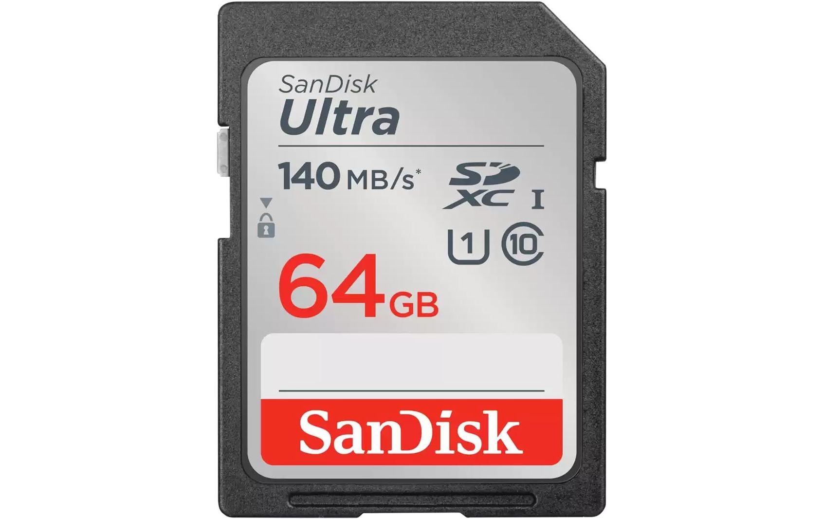 1490454 - Mediatech SanDisk SDXC Card Ultra 64GB Lesen 140MB/s, UHS-I U1 , Class 10