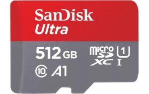 SANDISK microSDXC Card Ultra 512GB UHS-I U1, Lesen 150MB/s, inkl. SD-Adapter