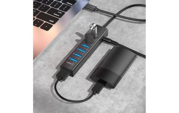 onit Type-C USB-Hub 7x USB 3.0 Type A / 1x DC