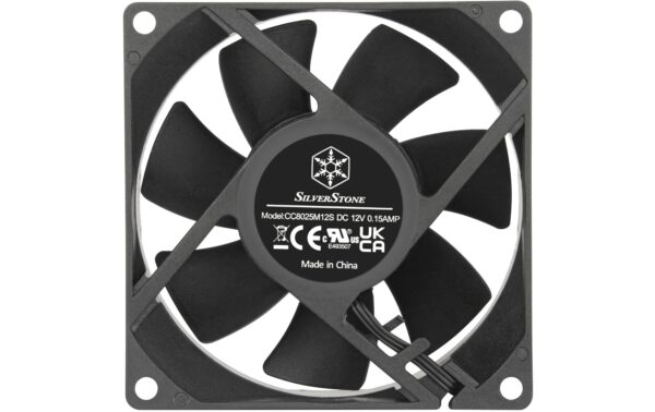 Gehäuselüfter SilverStone SST-FN80B 80x80x25mm, 12V, 22.9 dBA