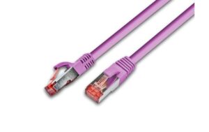 Wirewin Patchkabel: S/FTP, 25cm, Pink Cat.6, AWG27, 1Gbps, Doppelt geschirmt