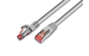 Wirewin Patchkabel: S/FTP, 15m, Grau Cat.6, AWG27, 1Gbps, Doppelt geschirmt