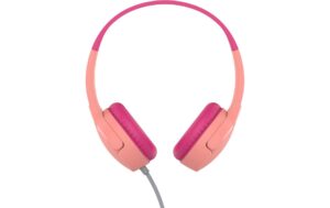 Belkin SoundForm Mini Wired On-Ear Headphones for Kids, Pink