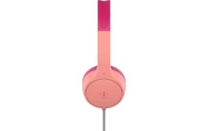 Belkin SoundForm Mini Wired On-Ear Headphones for Kids, Pink