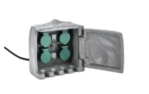Schönenberger Gartenstromverteiler IP55, 4xT13, stehend