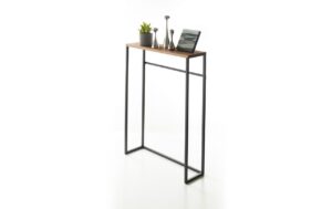 Yamazaki Konsolentisch TOWER schwarz 60x18.5x80.5 cm, Holz/Metall