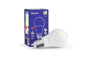 1505464 - Mediatech SONOFF WiFi-LED-Glühlampe B02-BL-A60 230V 806Lm 2200K-6500K E27 9W